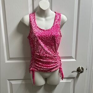 Sofia by Sofia Vergara size small Pink Animal Print Tank Top